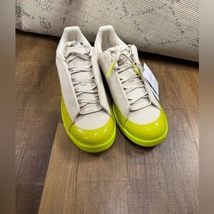 IVY PARK Adidas Stan Smith Beige and Neon Yellow